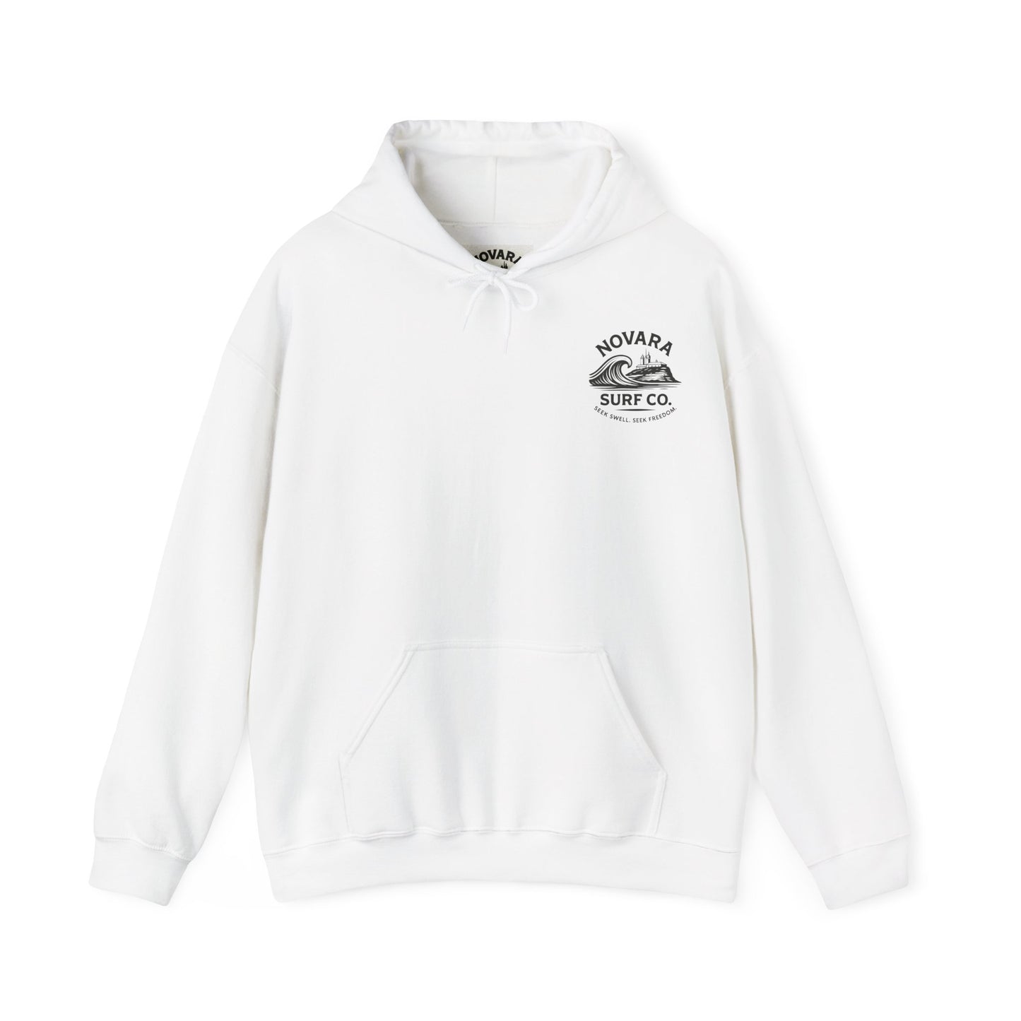 Novara Surf Co. “Coastal Heritage” Graphic Hoodie – Seek Swell, Seek Freedom