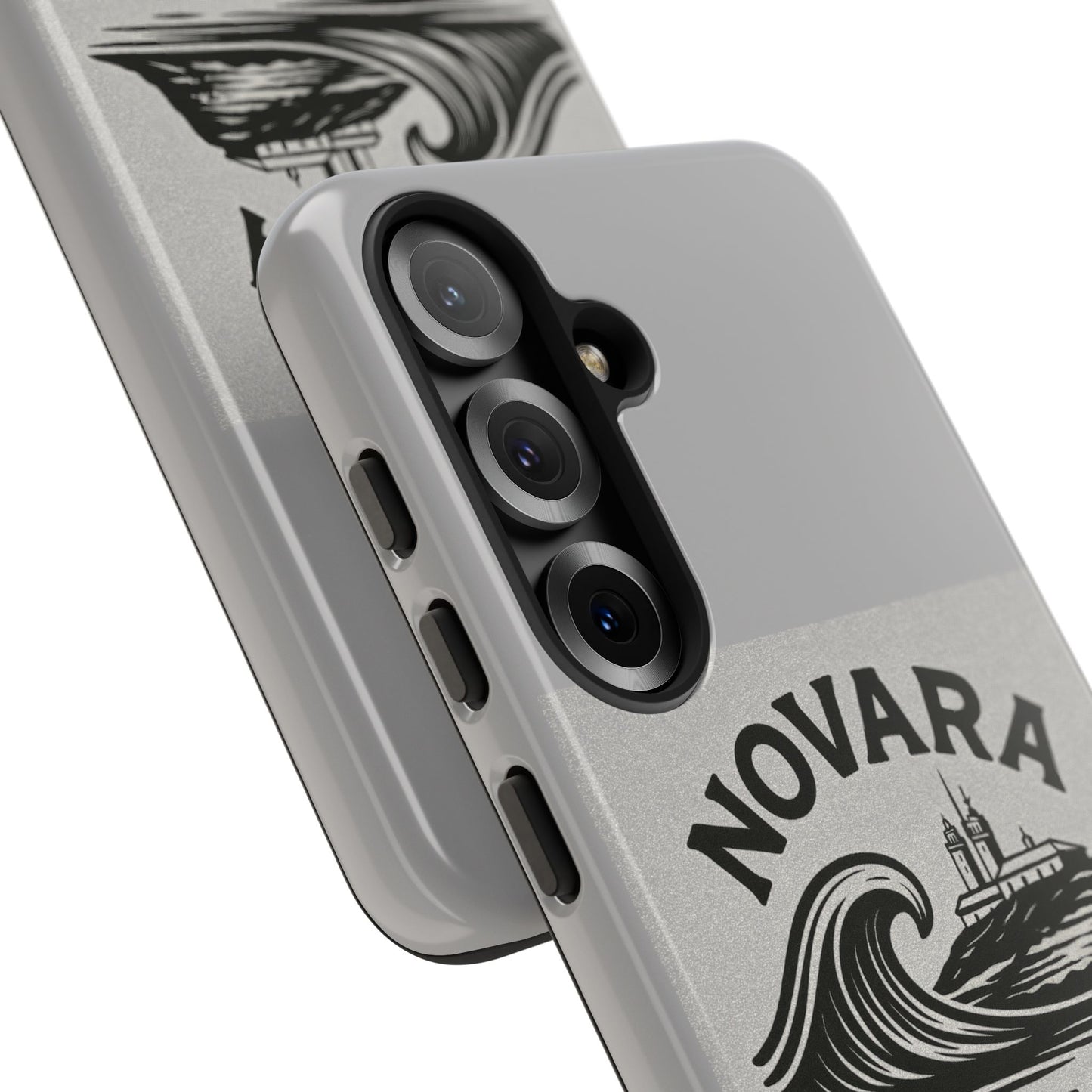Novara Surf Co. Tough Case – Coastal Wave Logo (Impact Protection)