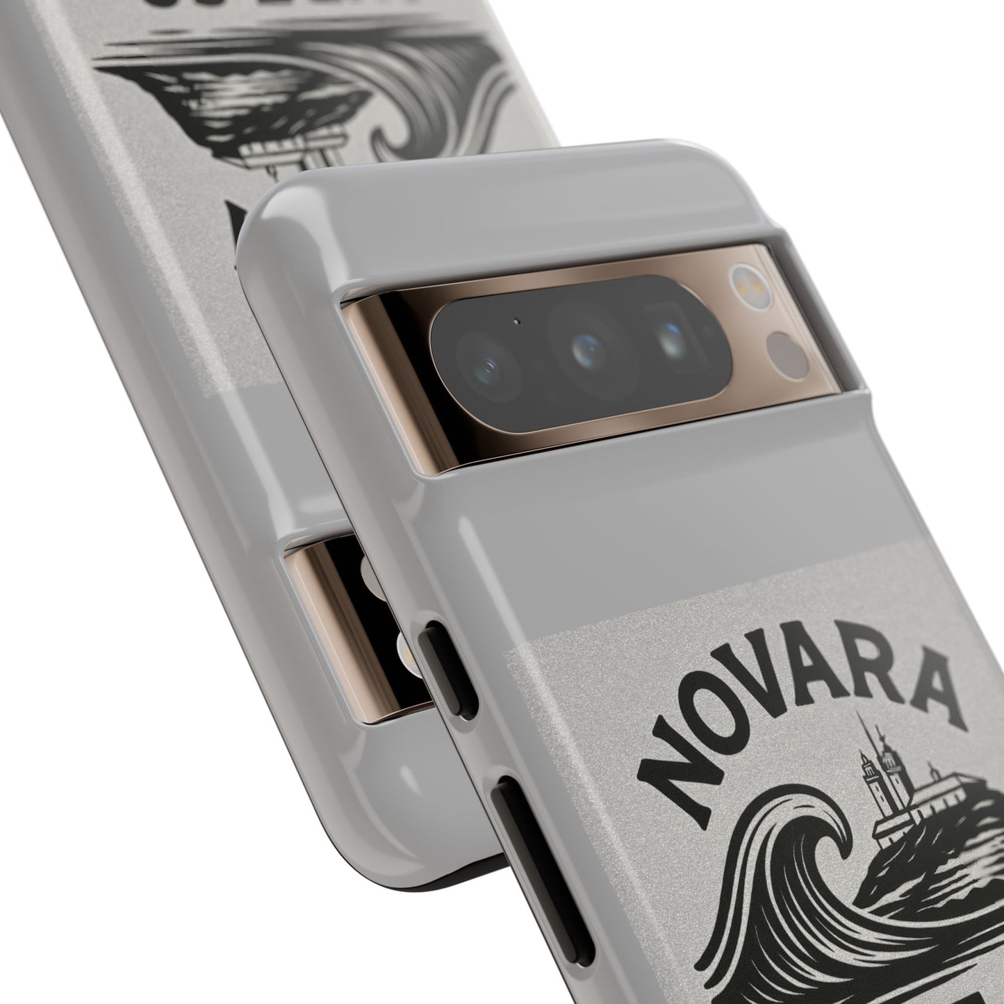 Novara Surf Co. Tough Case – Coastal Wave Logo (Impact Protection)