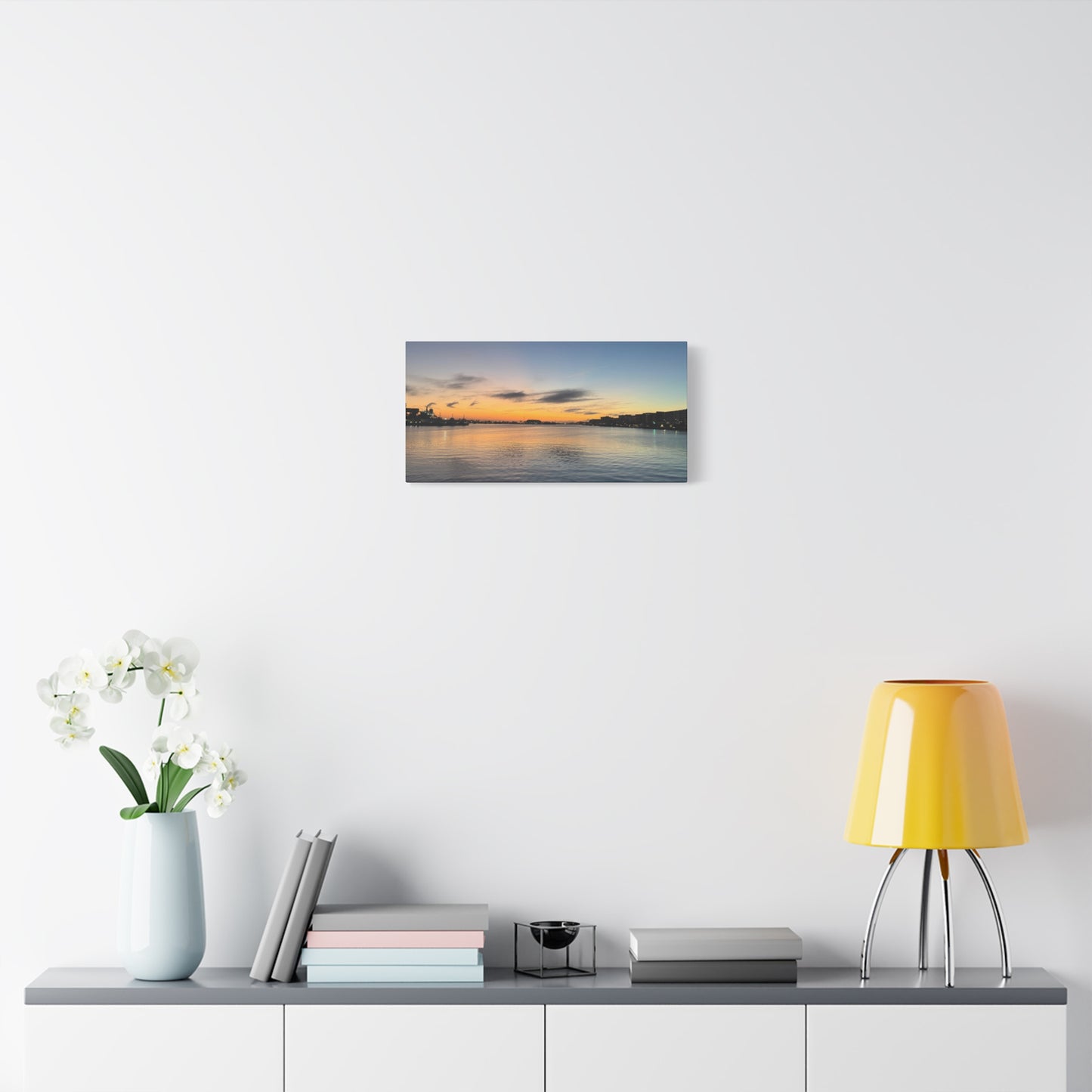 Sunset Harbor Matte Canvas Wall Art – Stretched 1.25"