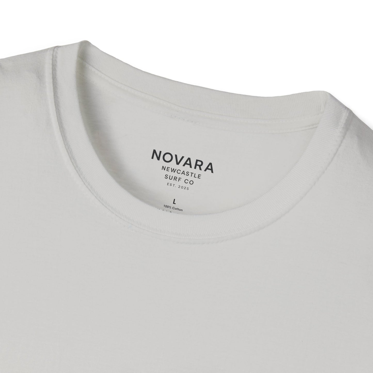 Novara Surf Co. T-Shirt — 'Seek Swell, Seek Freedom' Graphic Tee