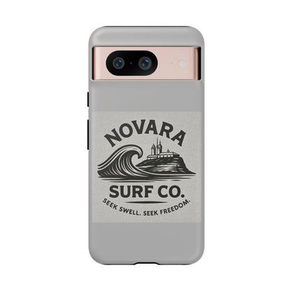 Novara Surf Co. Tough Case – Coastal Wave Logo (Impact Protection)