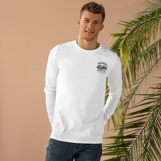Novara Surf Co. “Shoreline Long Sleeve” – Vintage Wave Chest Logo
