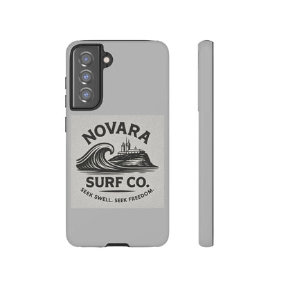 Novara Surf Co. Tough Case – Coastal Wave Logo (Impact Protection)