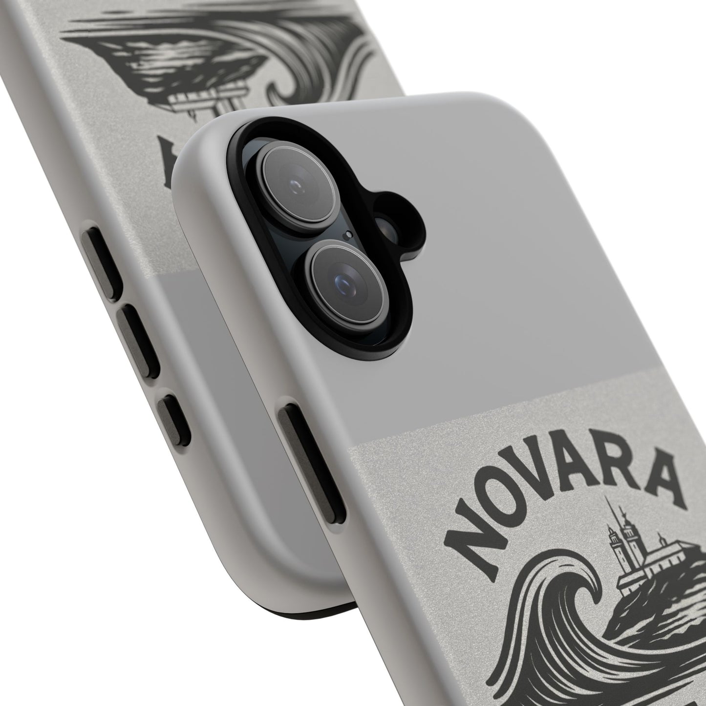 Novara Surf Co. Tough Case – Coastal Wave Logo (Impact Protection)