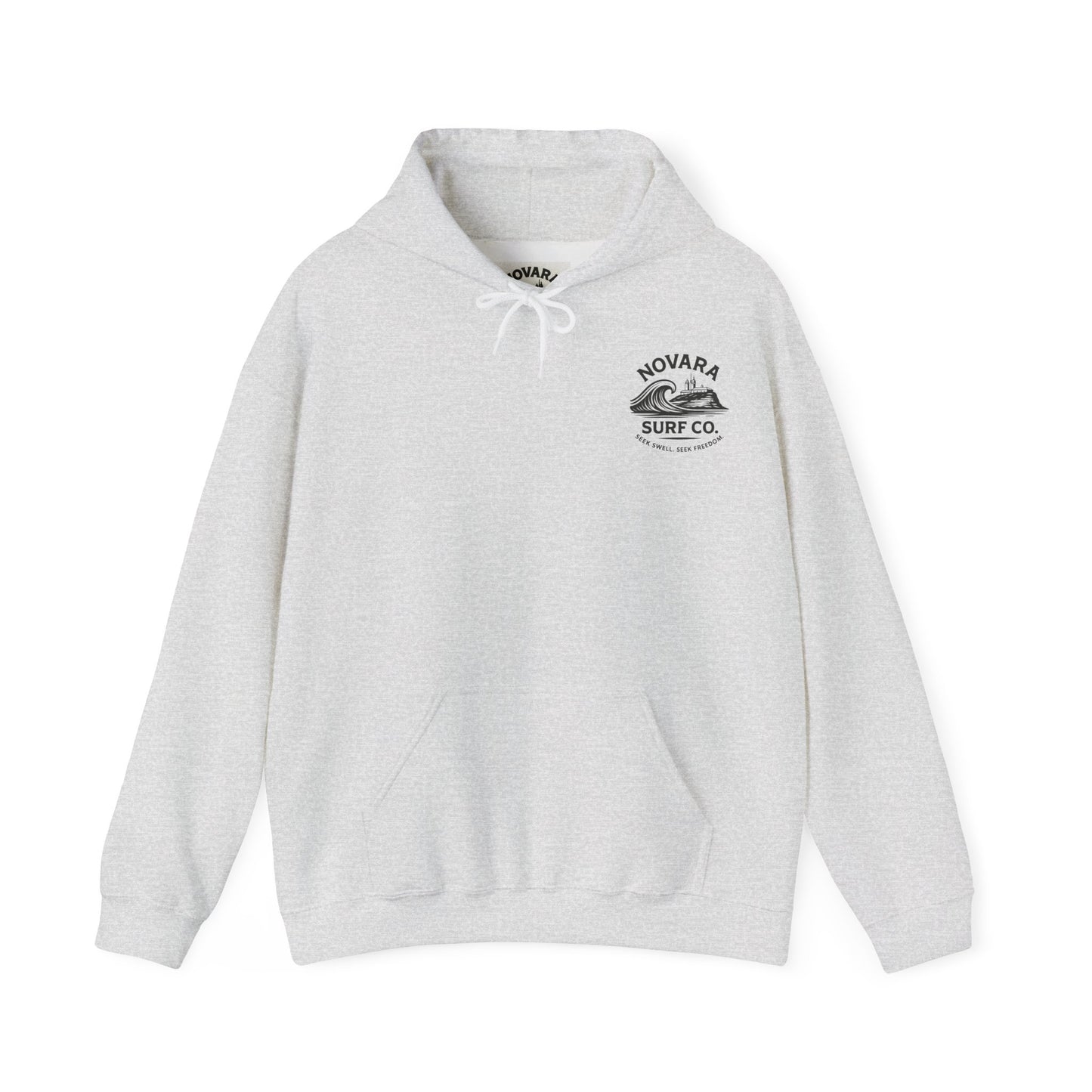 Novara Surf Co. “Coastal Heritage” Graphic Hoodie – Seek Swell, Seek Freedom