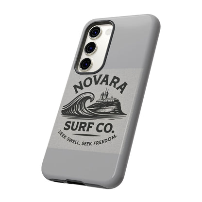 Novara Surf Co. Tough Case – Coastal Wave Logo (Impact Protection)
