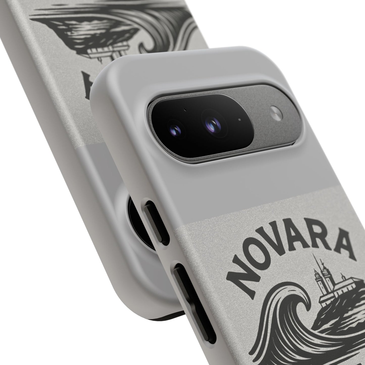 Novara Surf Co. Tough Case – Coastal Wave Logo (Impact Protection)