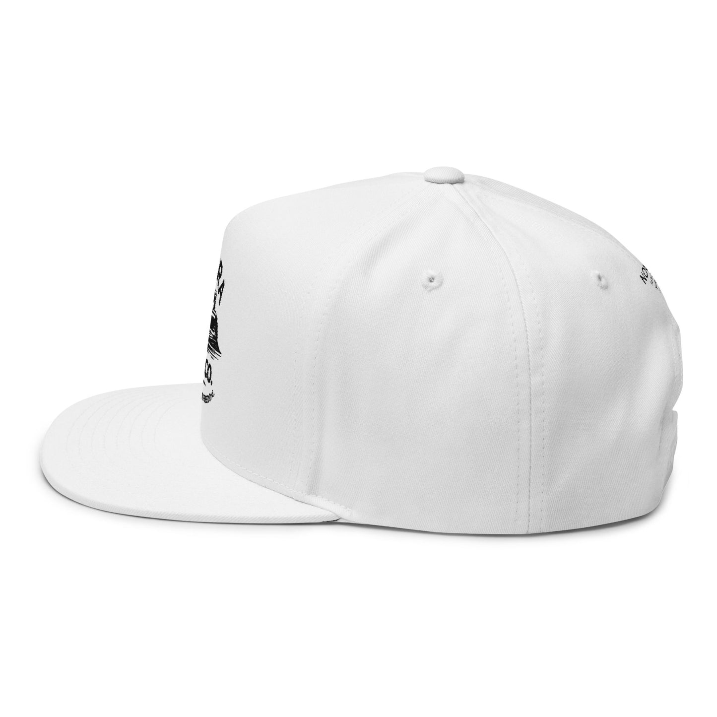 Novara Surf Co. Embroidered Flat Bill Cap — Coastal Surf Snapback Hat