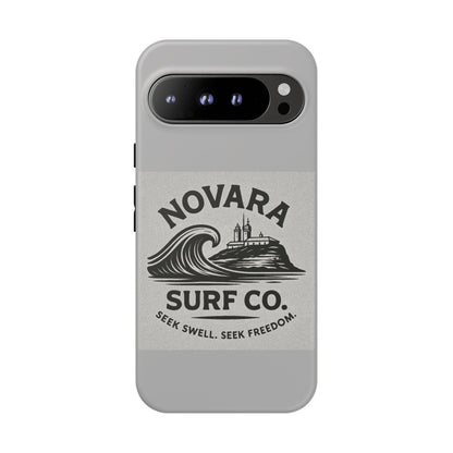 Novara Surf Co. Tough Case – Coastal Wave Logo (Impact Protection)