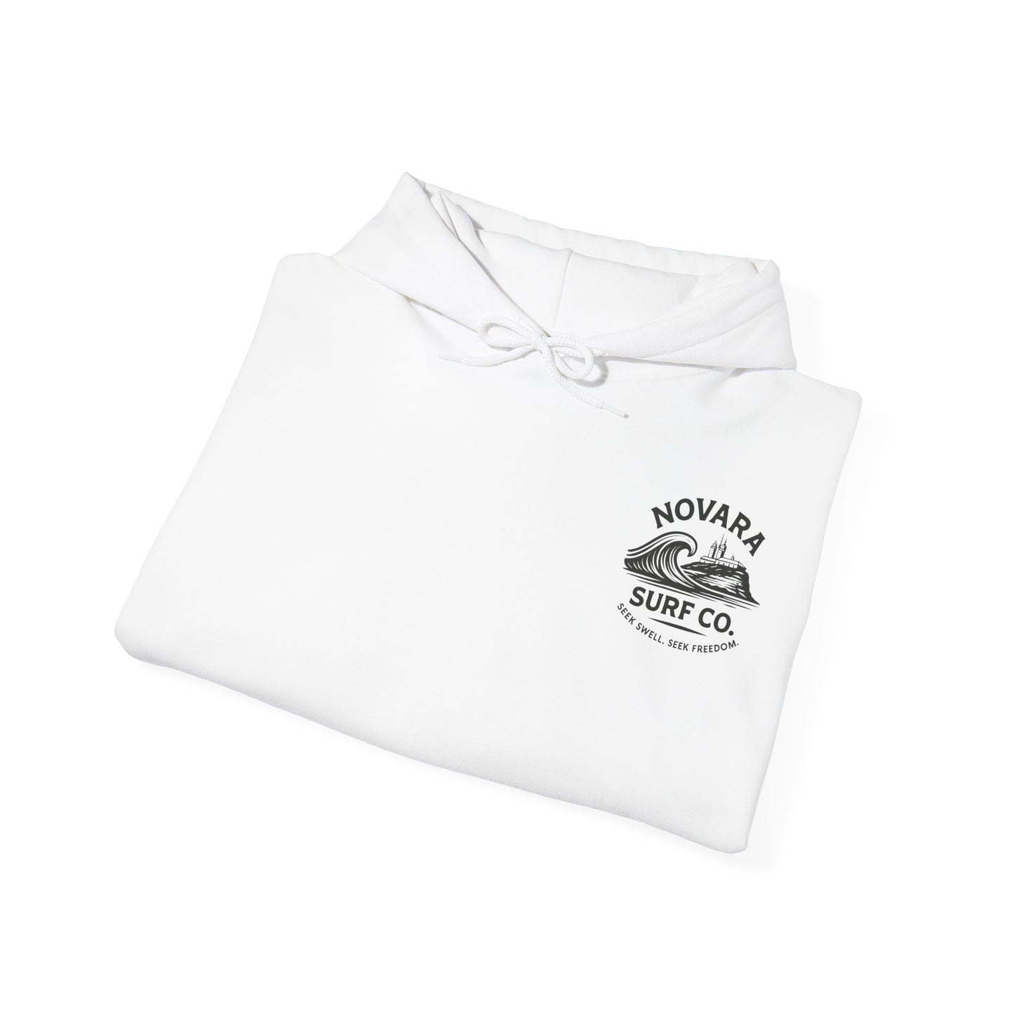 Novara Surf Co. “Coastal Heritage” Graphic Hoodie – Seek Swell, Seek Freedom