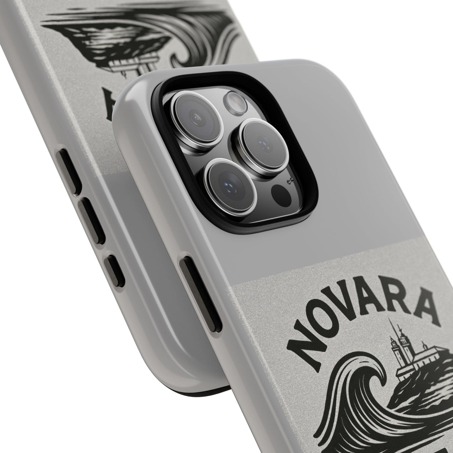Novara Surf Co. Tough Case – Coastal Wave Logo (Impact Protection)