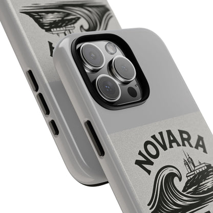 Novara Surf Co. Tough Case – Coastal Wave Logo (Impact Protection)