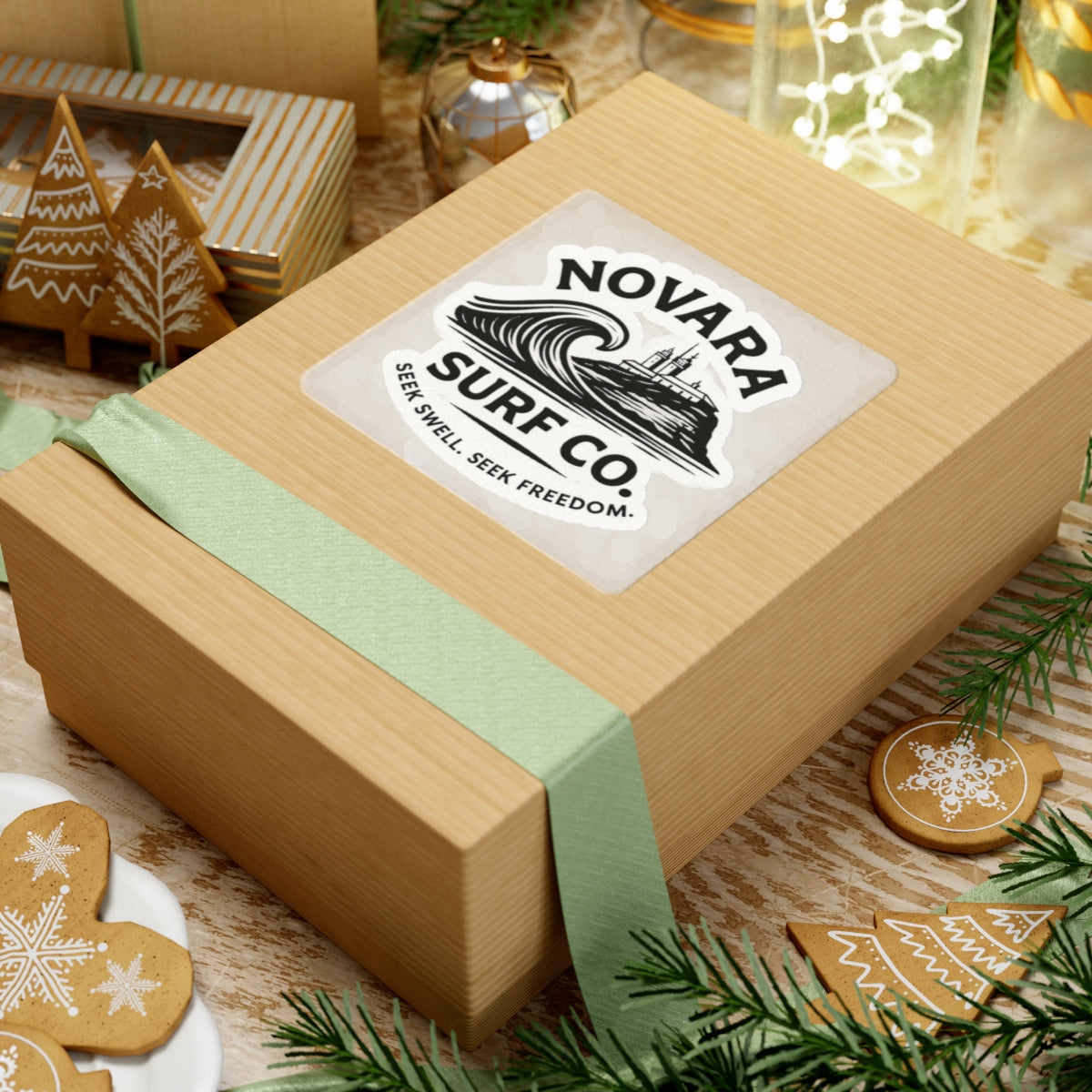 Novara Signature Sticker – Seek Swell. Seek Freedom