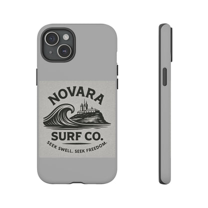 Novara Surf Co. Tough Case – Coastal Wave Logo (Impact Protection)
