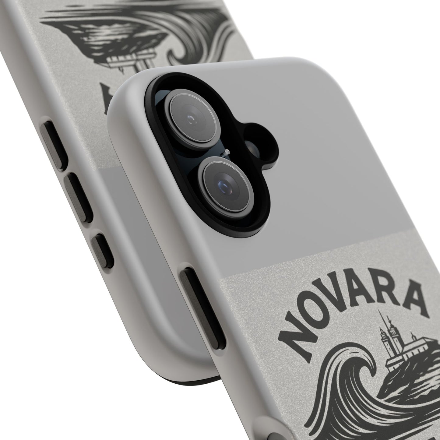 Novara Surf Co. Tough Case – Coastal Wave Logo (Impact Protection)