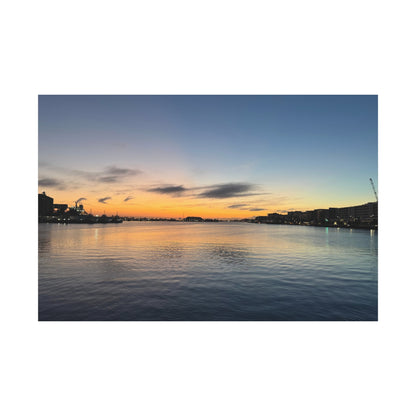 Sunset Harbor Matte Canvas Wall Art – Stretched 1.25"