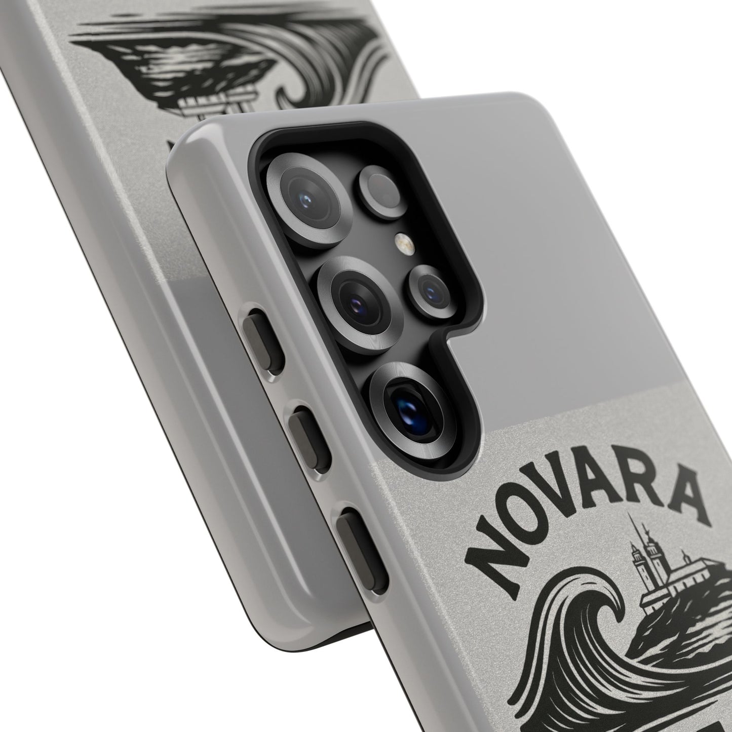 Novara Surf Co. Tough Case – Coastal Wave Logo (Impact Protection)