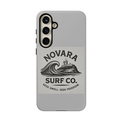 Novara Surf Co. Tough Case – Coastal Wave Logo (Impact Protection)