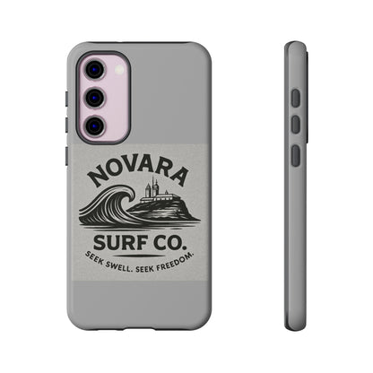 Novara Surf Co. Tough Case – Coastal Wave Logo (Impact Protection)