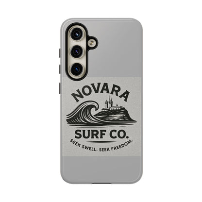 Novara Surf Co. Tough Case – Coastal Wave Logo (Impact Protection)