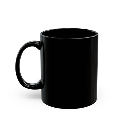 Novara “Deep Tide” Black Mug – Vintage Wave Coffee Cup