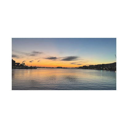 Sunset Harbor Matte Canvas Wall Art – Stretched 1.25"