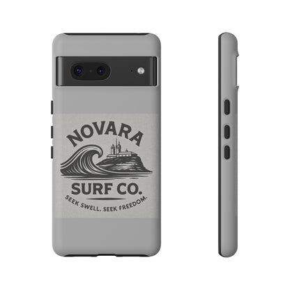 Novara Surf Co. Tough Case – Coastal Wave Logo (Impact Protection)